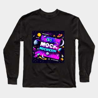 Mock Mucipkiun design on tee Long Sleeve T-Shirt